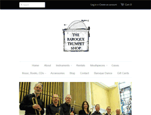 Tablet Screenshot of baroquetrumpet.com